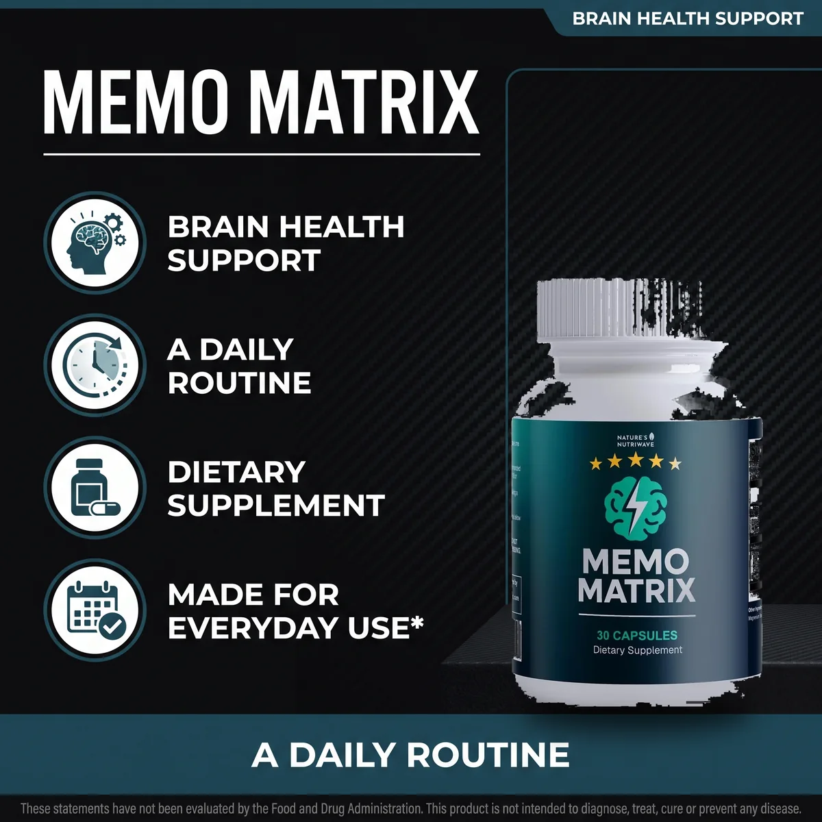 Memo Matrix nootropic supplement for everyday brain health support