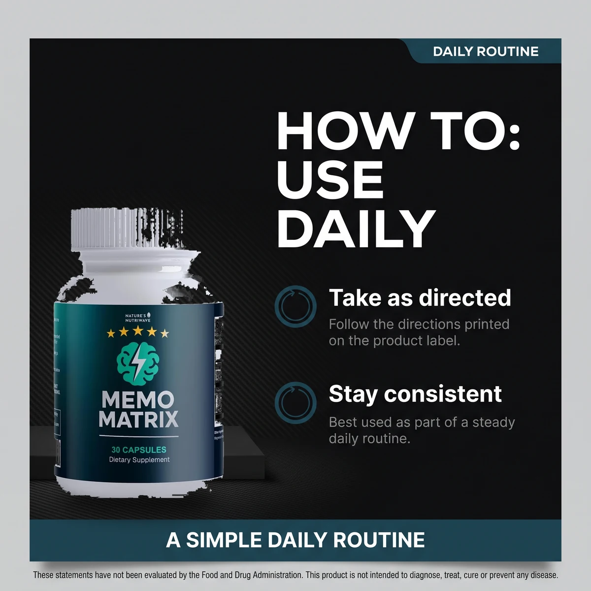 How to use Memo Matrix daily: one capsule in the morning as part of a routine