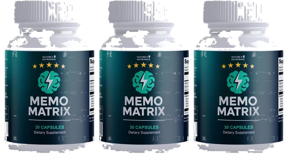 Memo Matrix 3-bottle nootropic supplement package